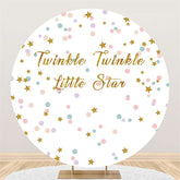 Lofaris Twinkle Litter Star Birthday Circle Backdrop